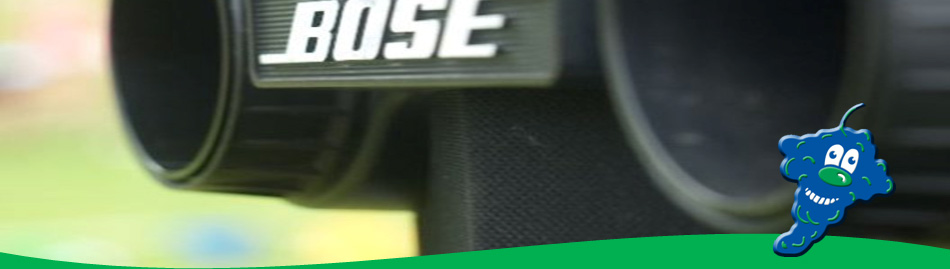 Close-up of BOSE speaker